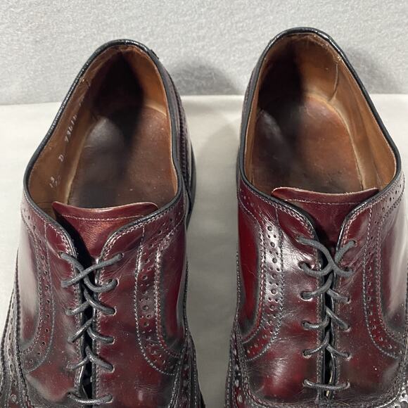 Allen Edmonds McAllister Burgundy Wingtip Oxford Dress Shoes Mens 13 D main image 10